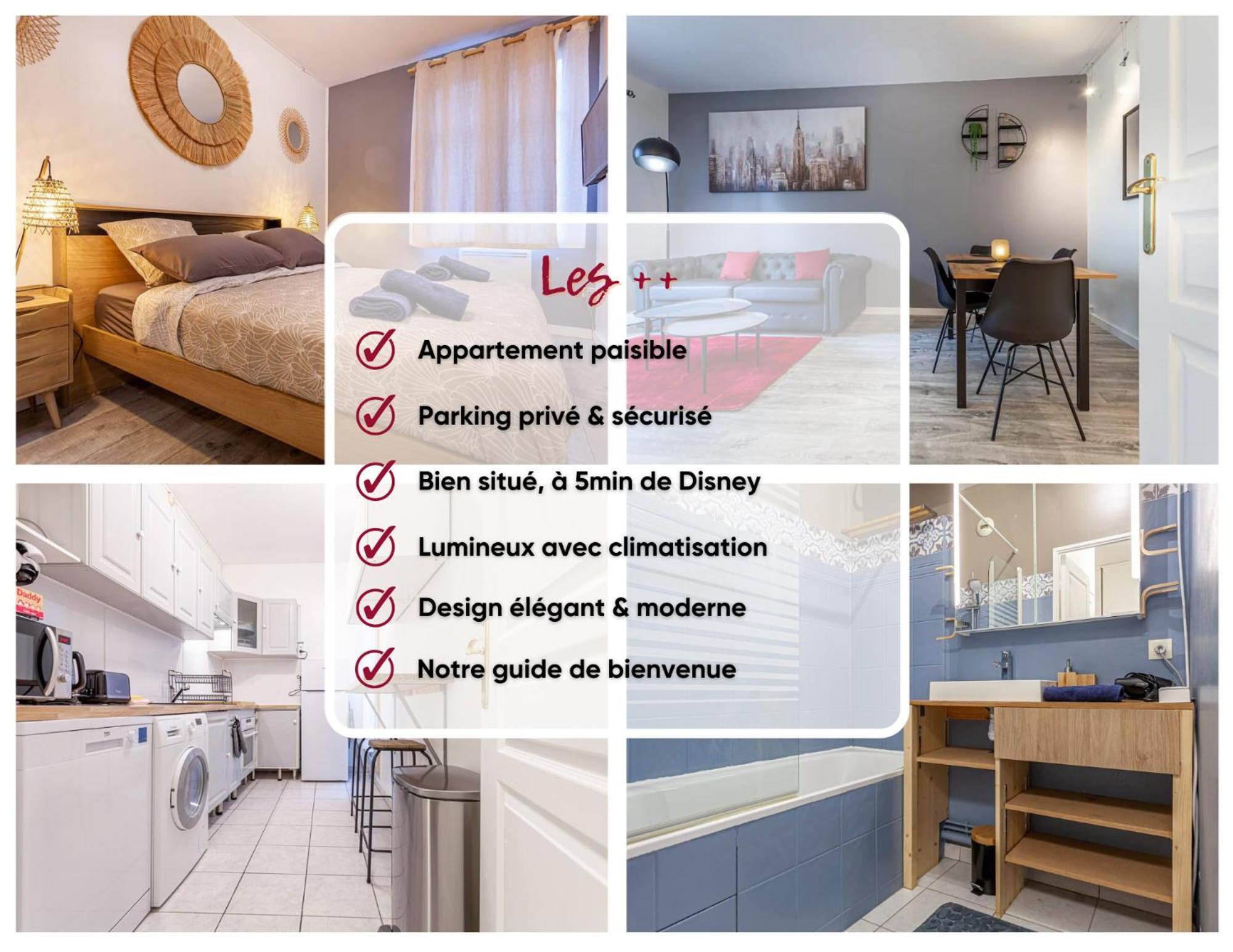 Appartement Equipe Proche De Disneyland Serris Exteriér fotografie